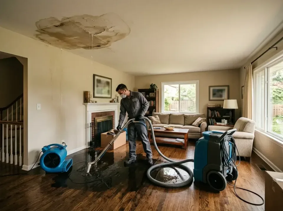 attic-pipe-burst-ceiling-drip-008 — frequently asked questions, Water Damage Restoration & Carpet Care in Ellisville, MO